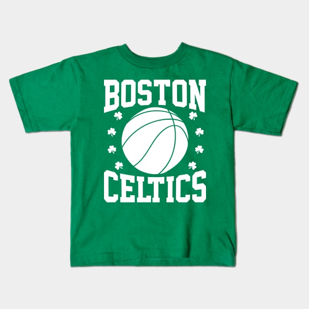 Boston Celtics Basketball NBA Boston Celtics Kids T-Shirt by dkdesign96